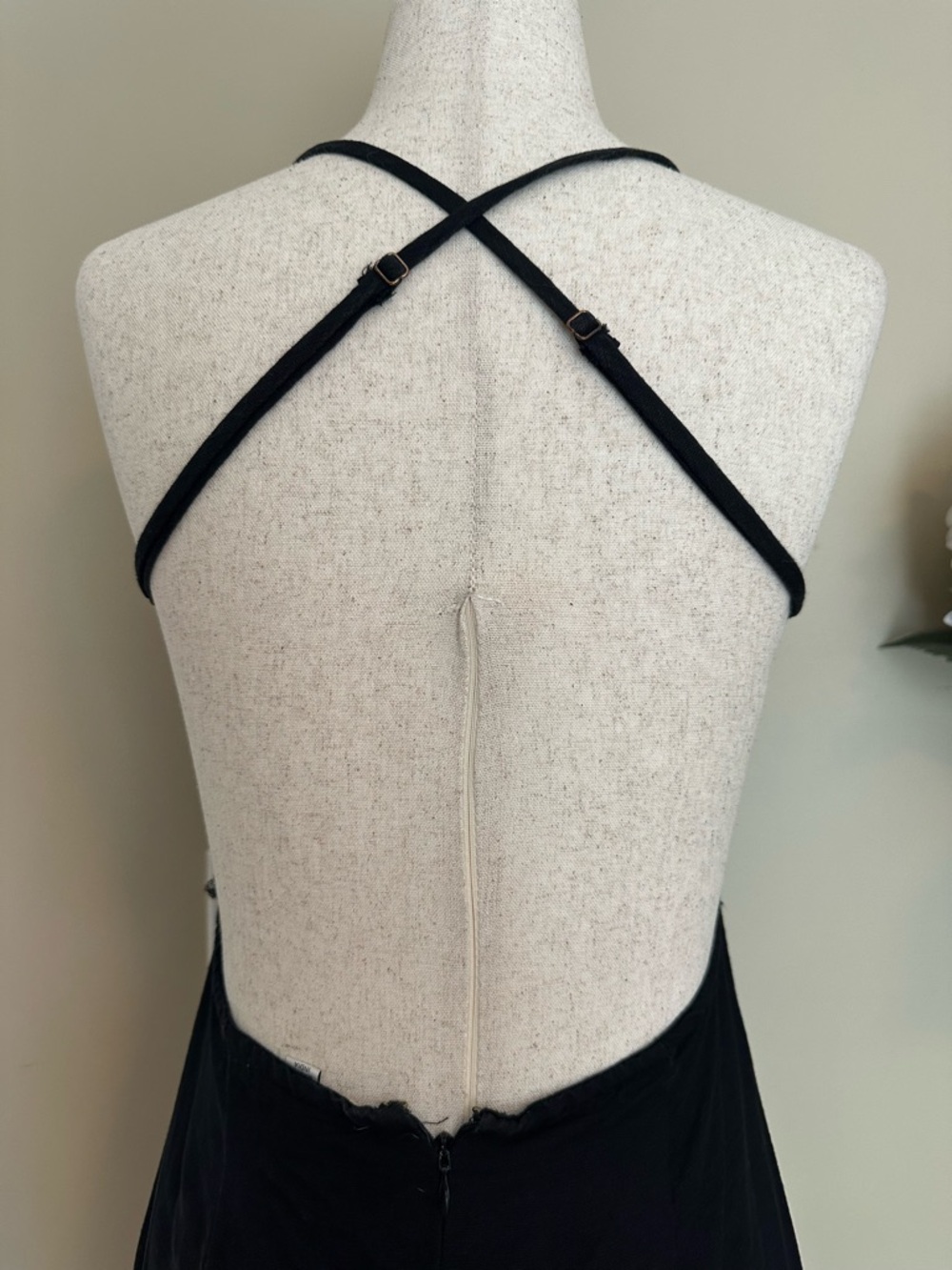 Amuse Society Sahara Woven Linen Blend Maxi Dress Black Halter Top Size Small - Picture 4 of 8
